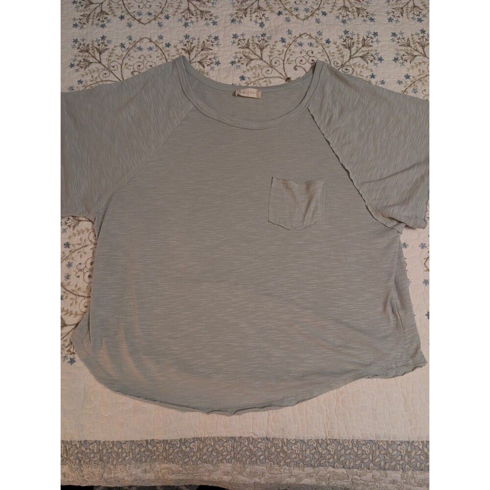 ALTAR'D STATE Oversized Boxy Tee Mint Cropped Knit Casual Women's XL